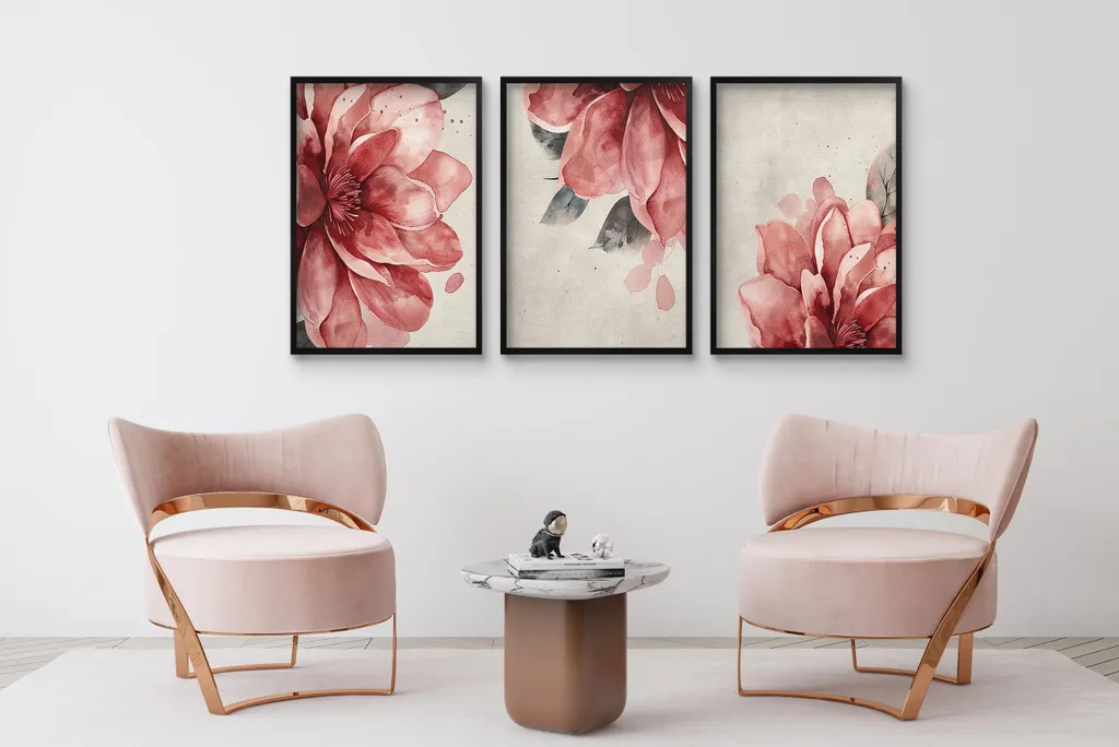 NBEADS 4 Cartelli Decorativi In Legno – Fiori Rosa E Tacchi Neri – Set Tema Romantic Per Parete, 30x10cm