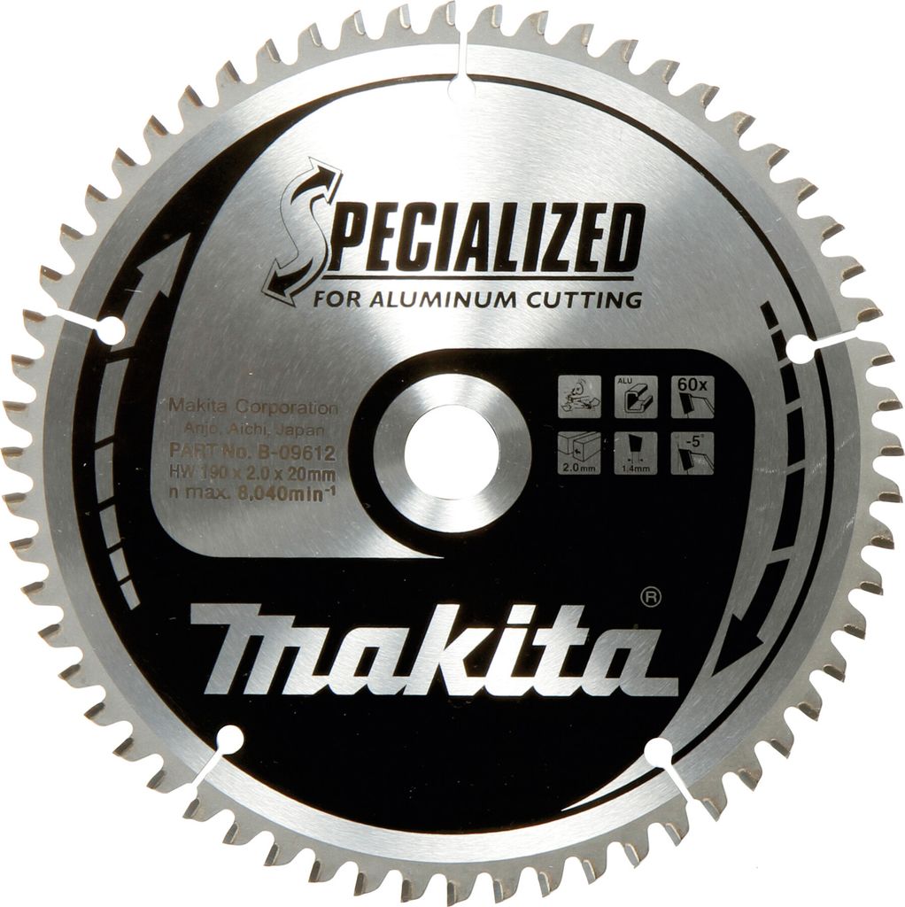 Makita HM-Kreissägeblatt TCT Spezial 160 x 30 mm - 60 Zähne - Alu