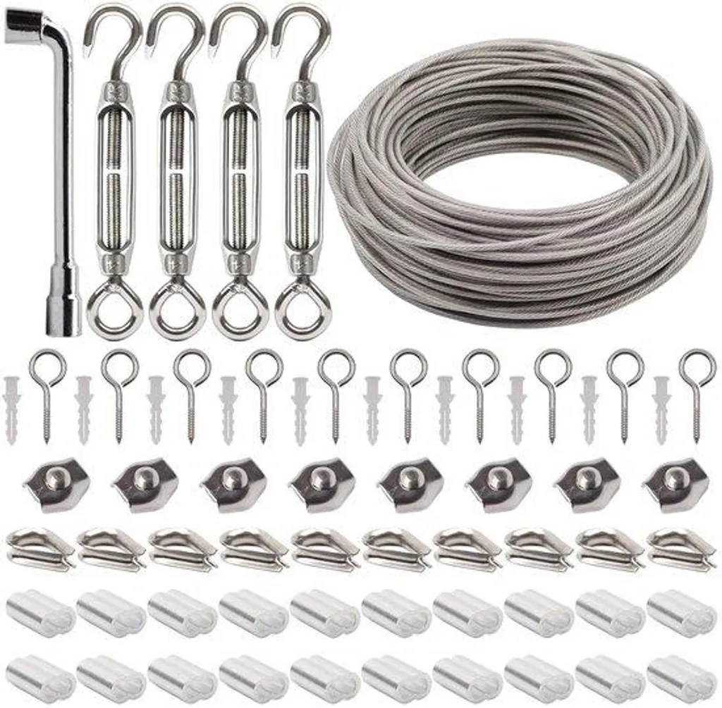Kit clôture et câble acier 3mm : solution anti-rouille pour extérieur