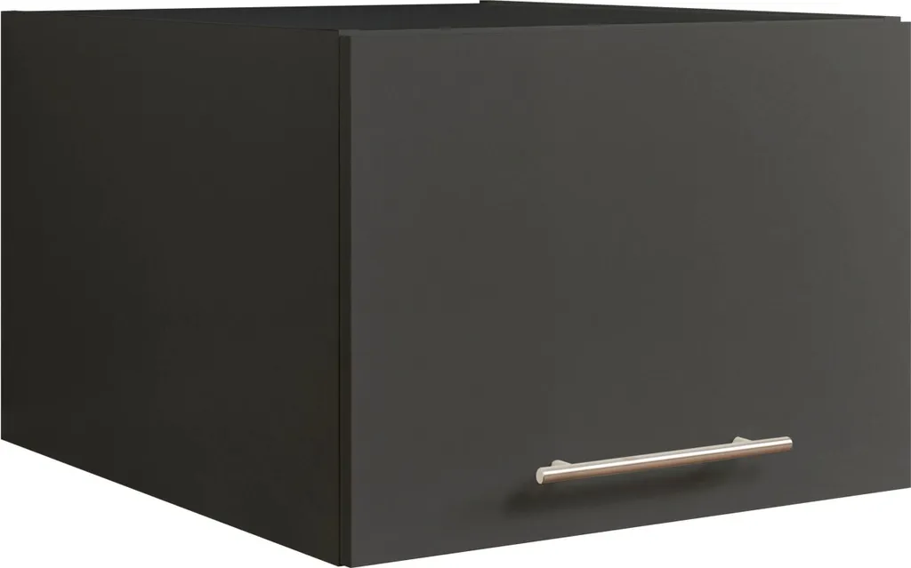 Petit Meuble de Rangement Anthracite Bois - Surmeuble Compact 50x38cm