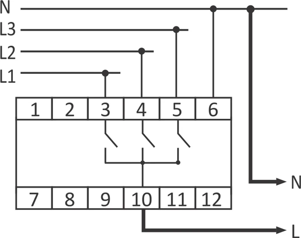 Alimentation continue 230V par interrupteur de phase automatique 16A - 4