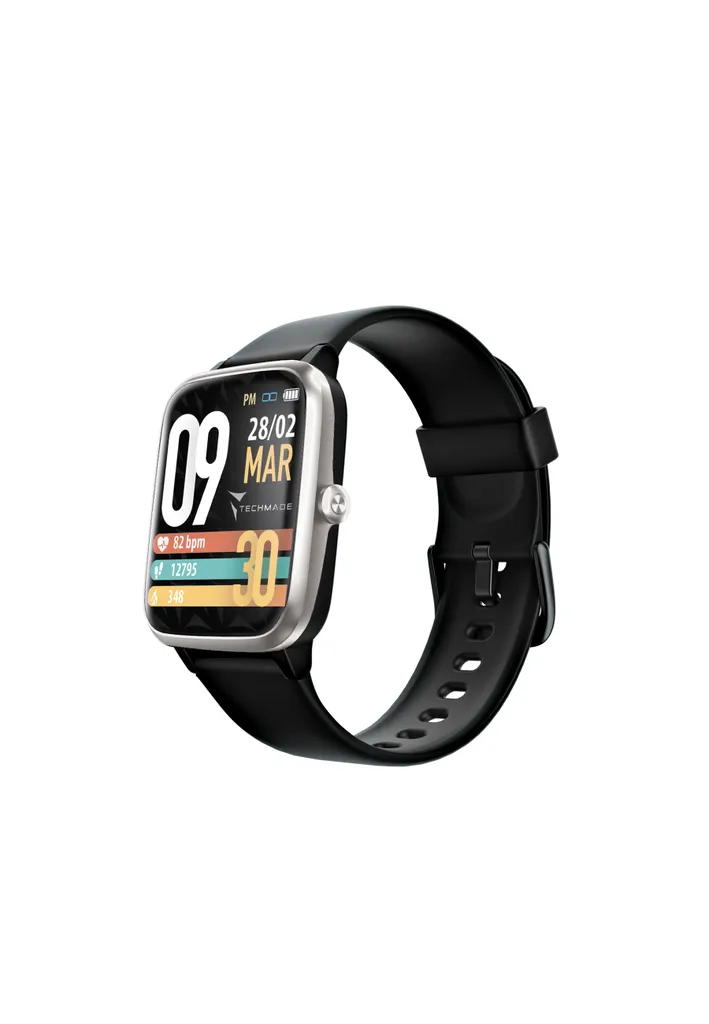 Montre Intelligente avec GPS Techmade Move Boîtier Aluminium Argenté - 2