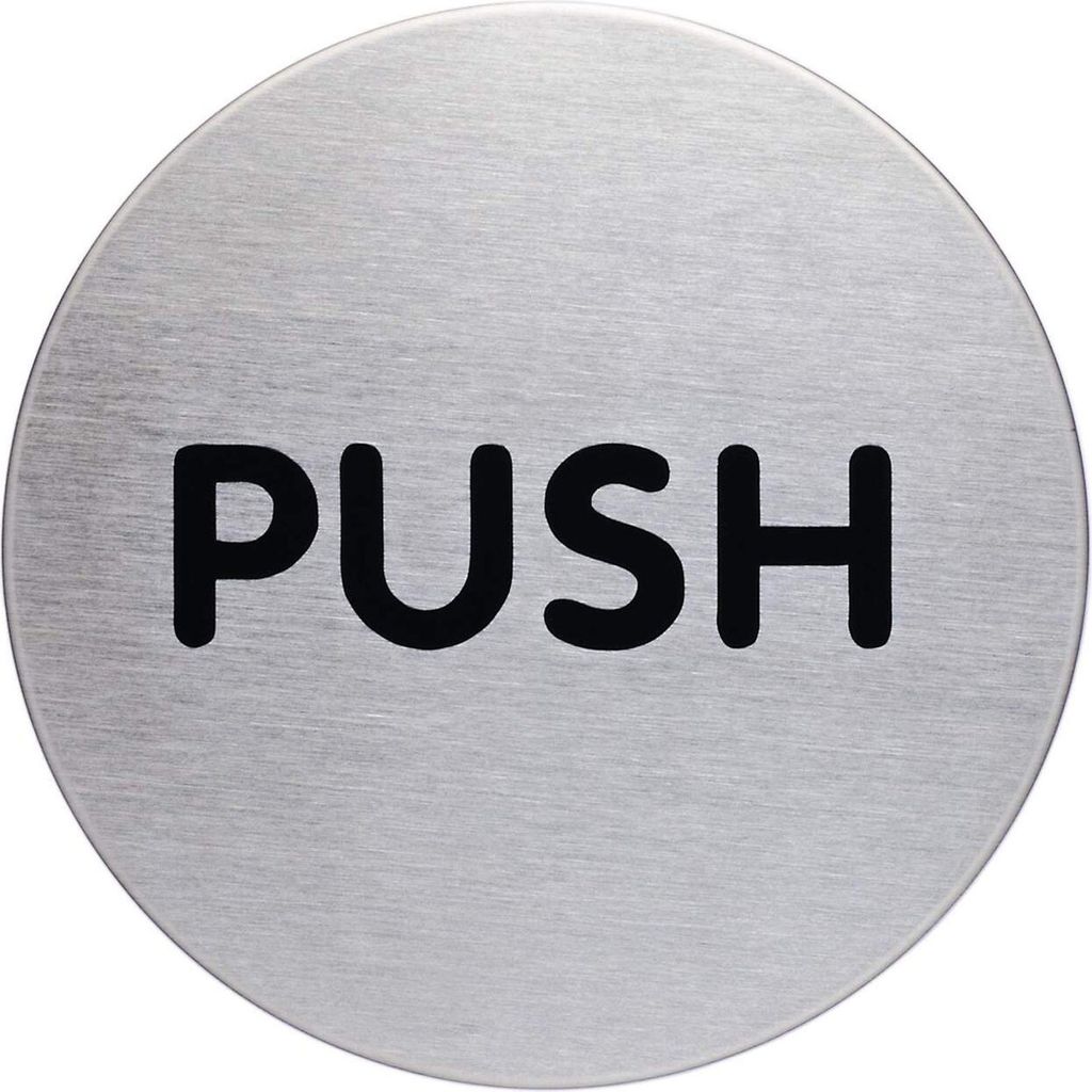 DURABLE PICTO ''PUSH'' Ø 65 mm, 490065 englisch neutral Produktbild 