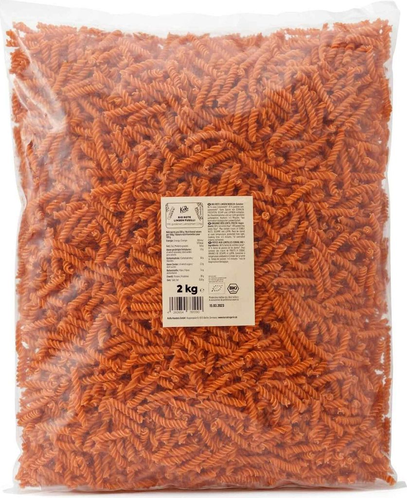 KoRo I Fusilli aus roten Linsen 2 kg