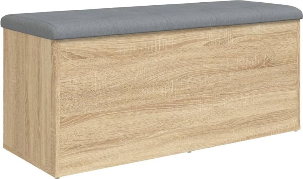 vidaXL Banc avec espace de rangement Chêne Sonoma 102x42x45 Image du produit 