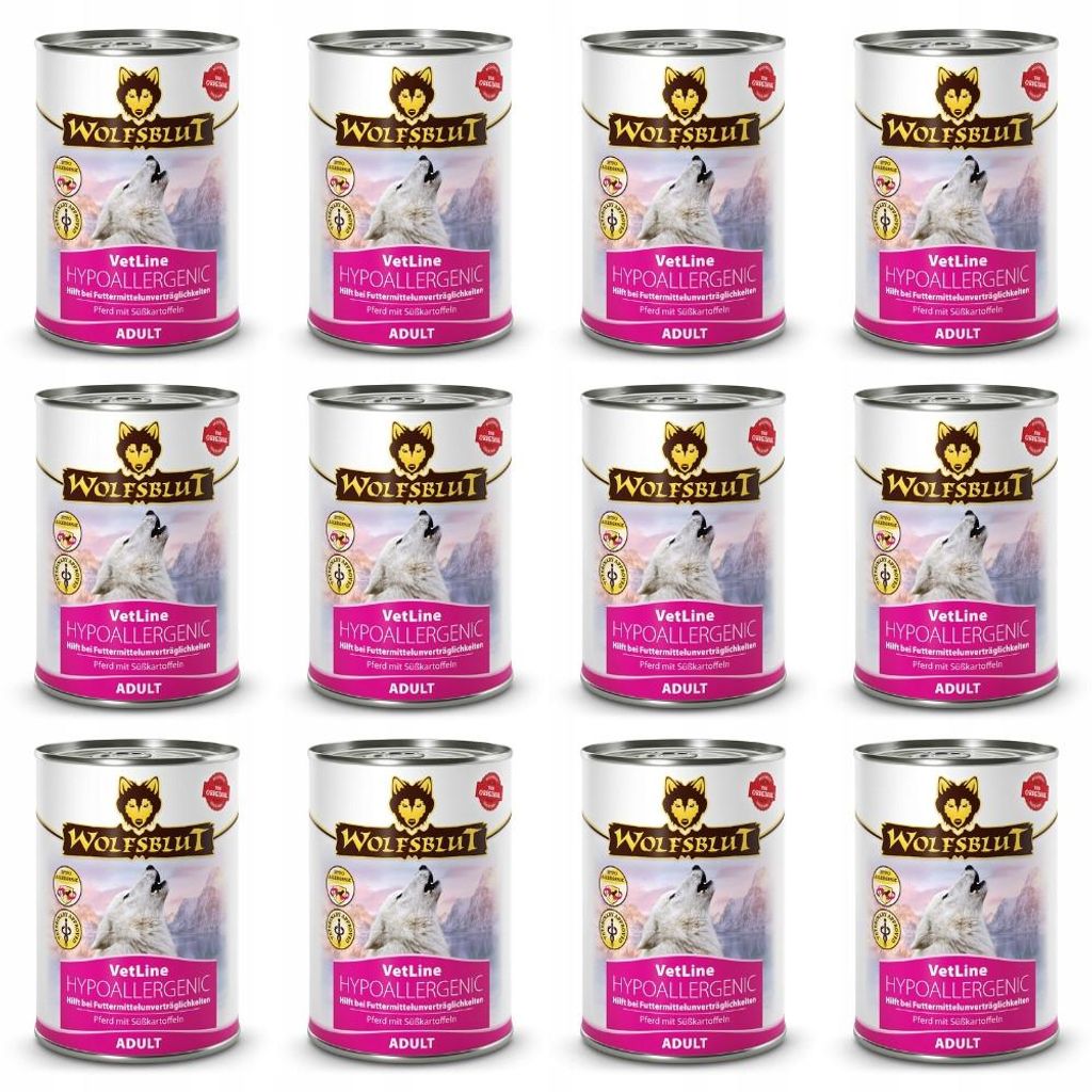 Mokra karma dla psa WOLFSBLUT VetLine Hypoallergenic 12 x Zdjęcie produktu 