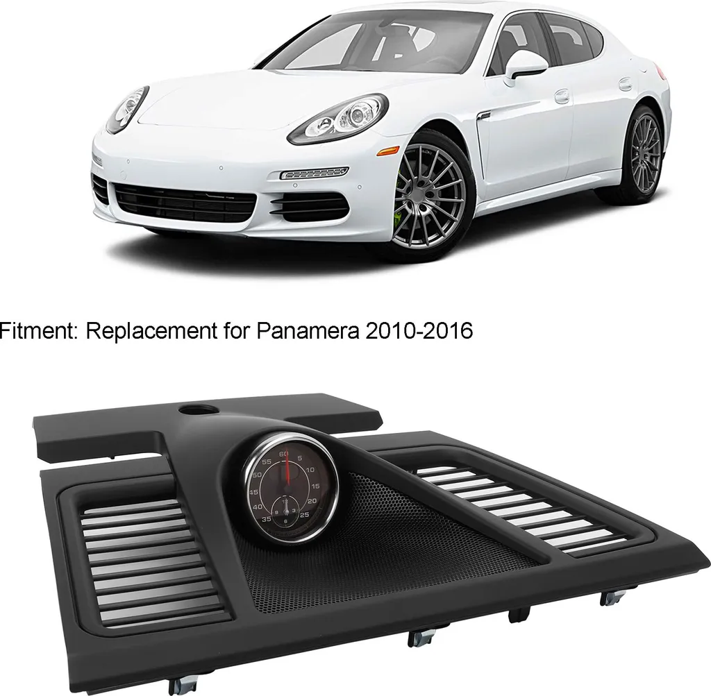 Chronomètre de bord et cache console centrale noir pour Panamera 970 - 3