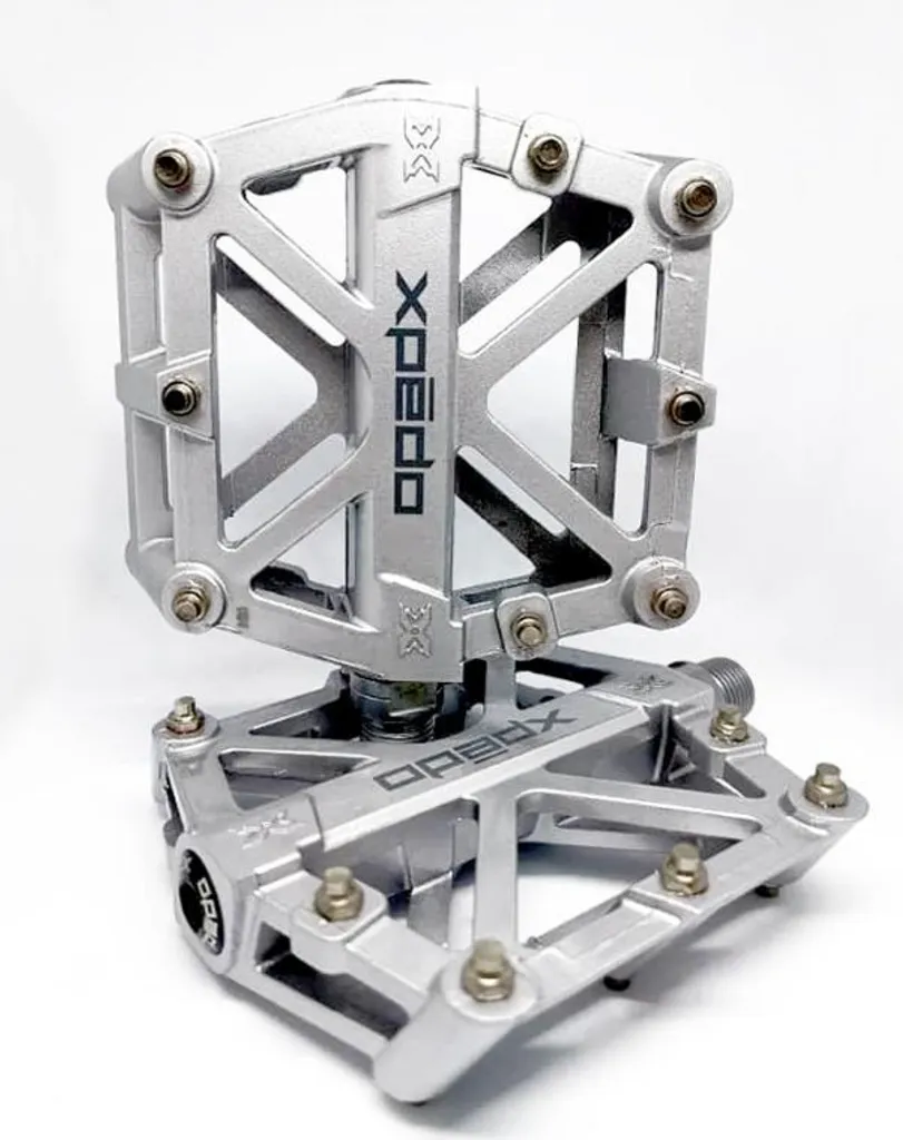 Pédales plates VTT Xpedo MX Force Argent avec picots amovibles 9/16"