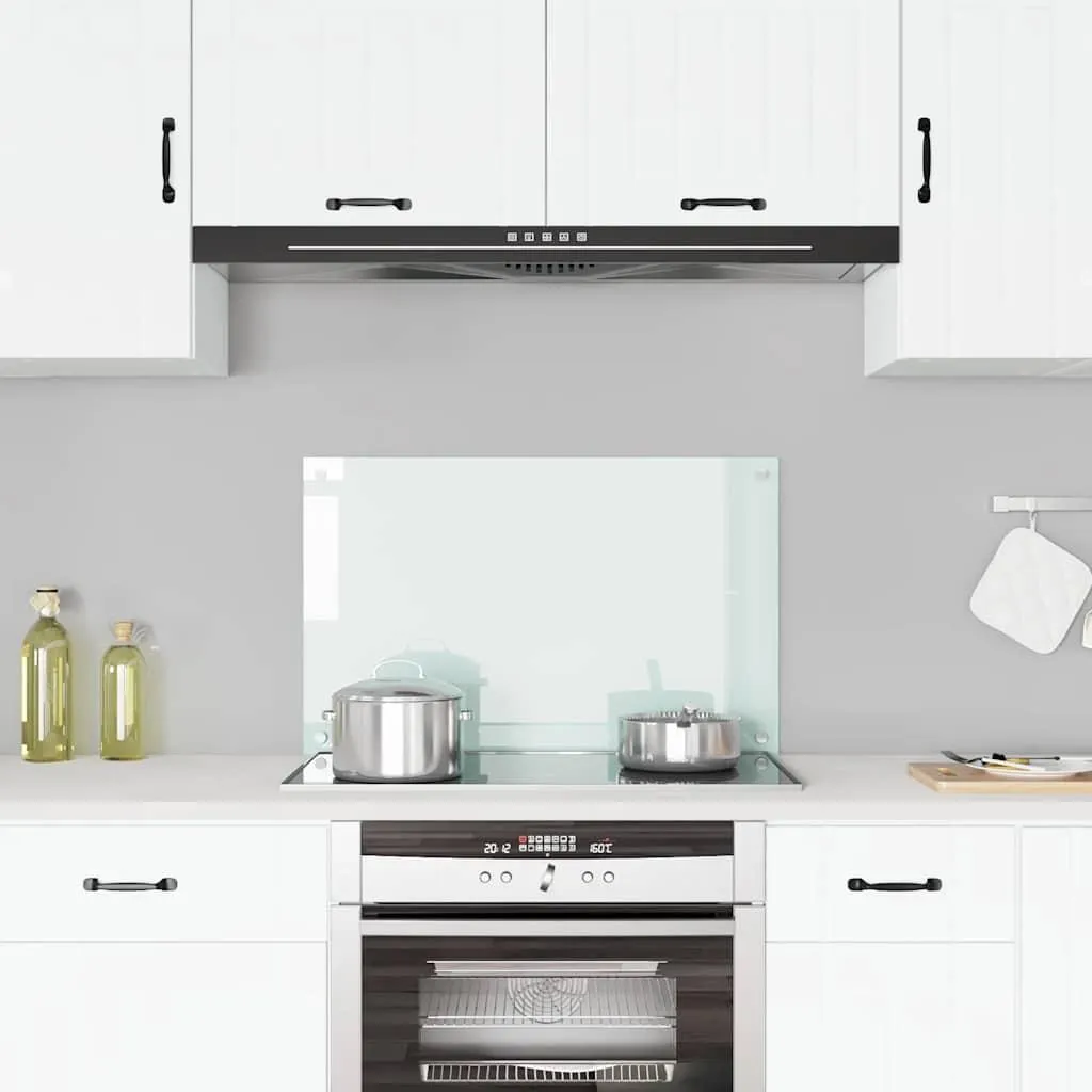 Alzatina Cucina vidaXL Vetro Temperato Bianco 80x50 cm | Paraschizzi Design