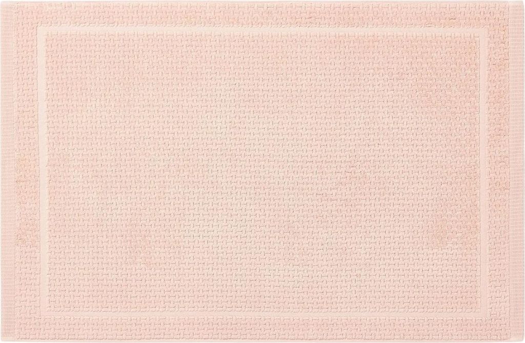 Westwing Niam Baumwolle Anti-Rutsch Bad Matte rosa 60 x 90 cm