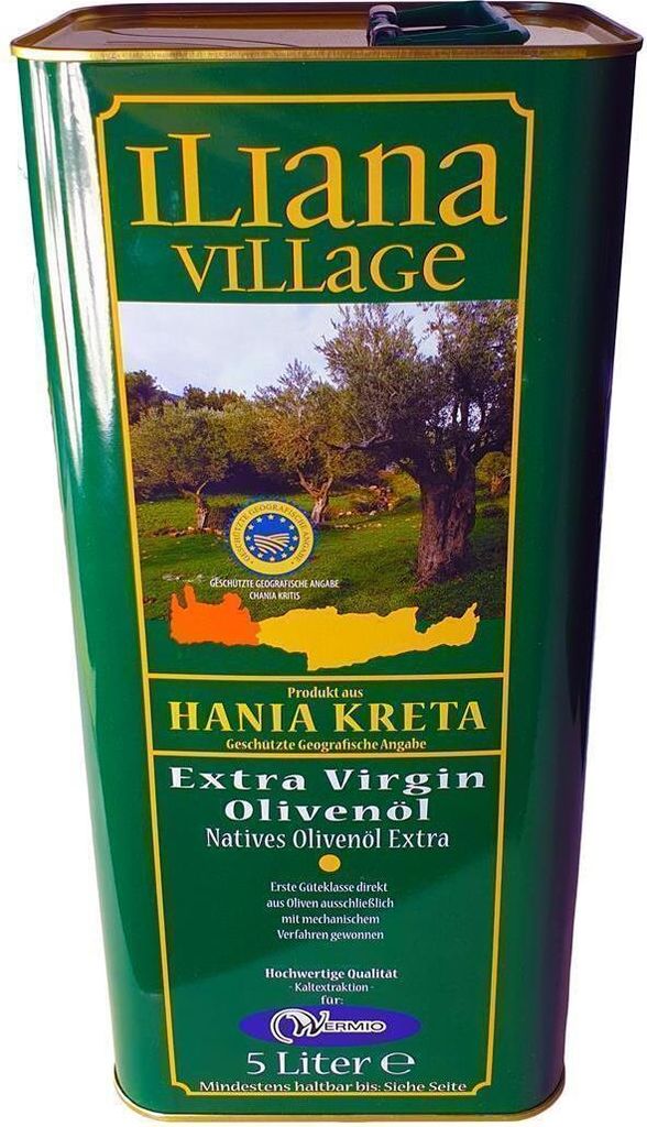 Iliana Village kaltgepresstes natives Olivenöl 2x 5 Liter aus Kreta Griechenland