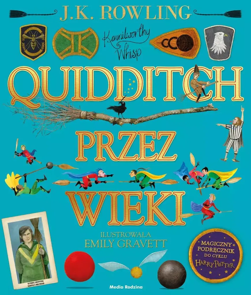 Livre de bibliothèque Poudlard Le Quidditch à travers les âges neuf