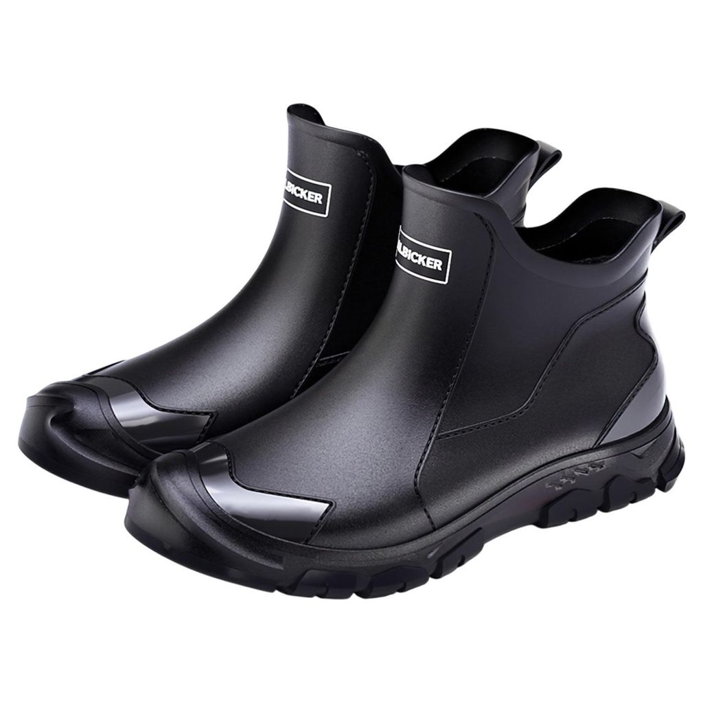 Regenstiefel Outdoor Rutschfeste Regenschuhe Schwarz Größe: Produktbild 