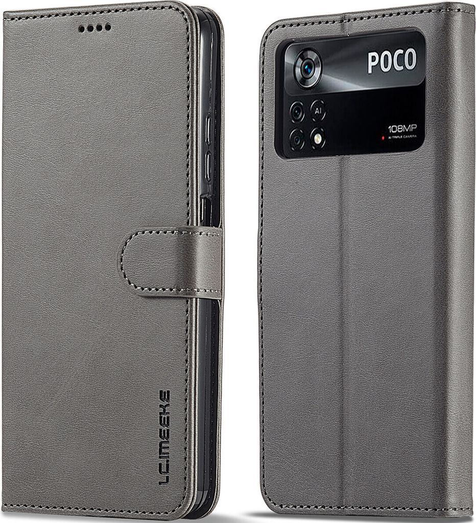 Xiaomi Poco M4 Pro 4G Hülle, Klapphüllen Brieftasche Leder Produktbild 