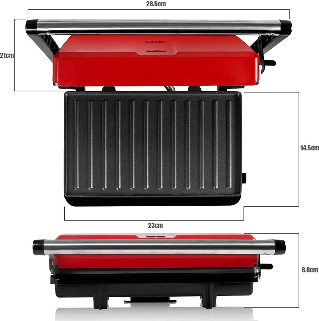 Gotoll Kontaktgrill GL311, 750 W, Sandwichtoaster,Panini Produktbild 3