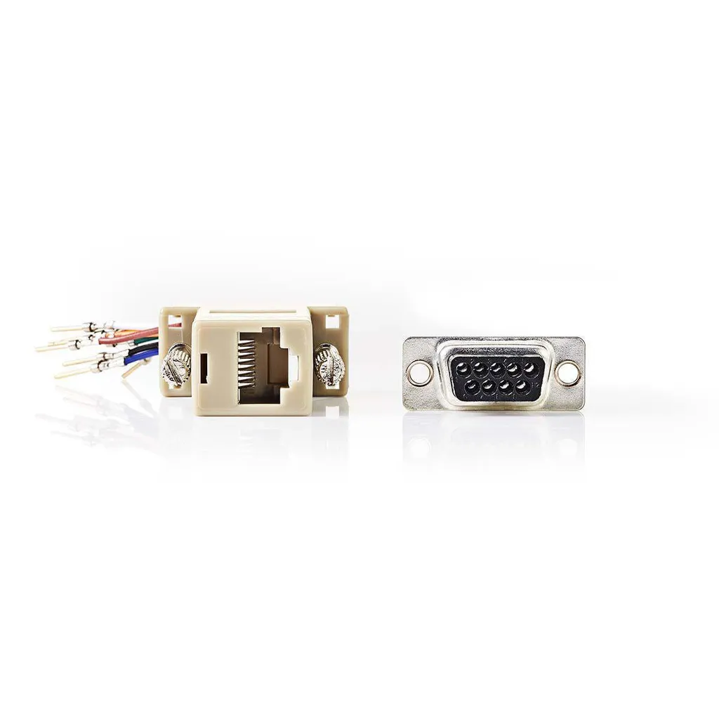 Convertitore Nedis Seriale Maschio 9 Pin a RJ45 Femmina | Avorio - 3
