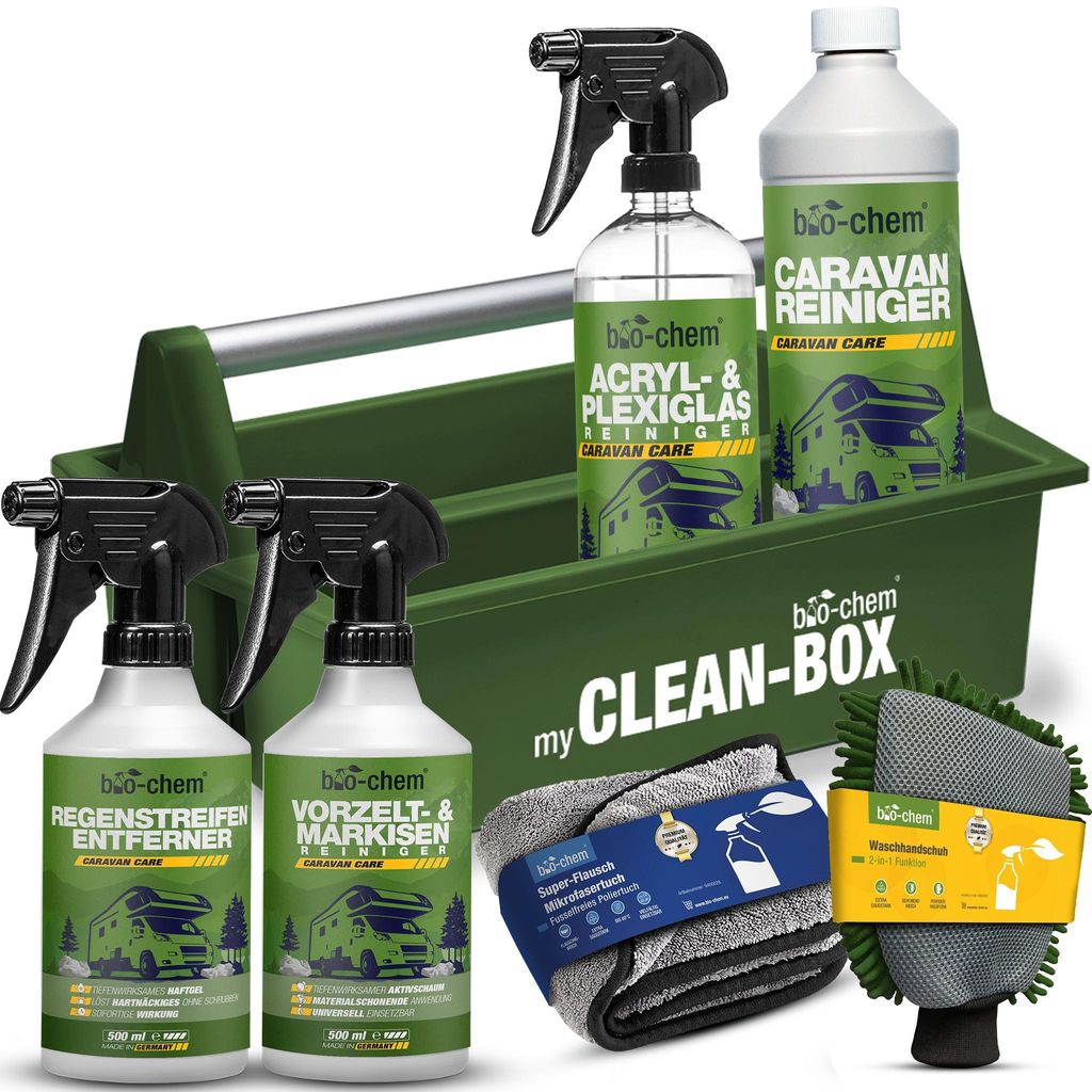 bio-chem Caravan & WoMo Außenpflege Premium Set 7-teilig – Produktbild 