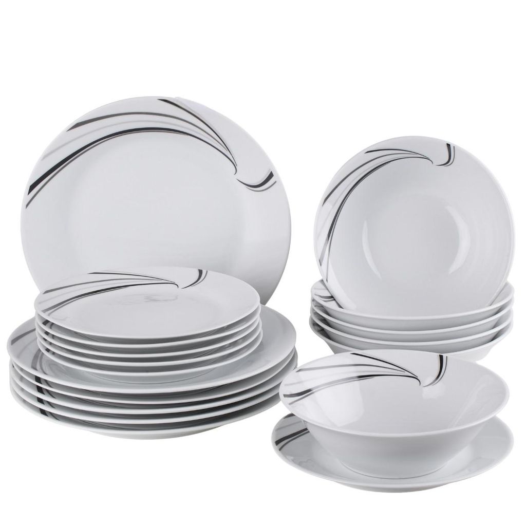 Prima Deco Tafelservice 36-teilig für 12 Personen – rund, Produktbild 