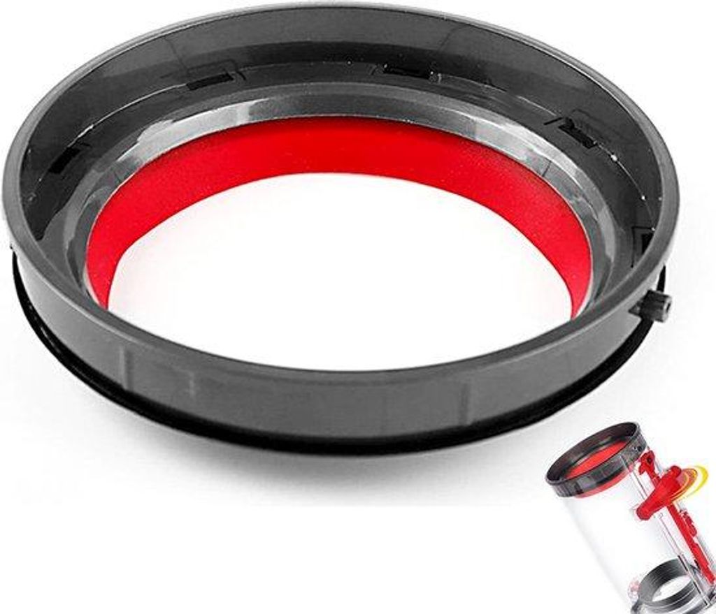 Staubsauger-Reparaturteil Dichtung Abdeckung schwarz