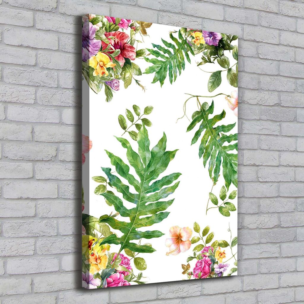 Tulup Leinwandbild - 70x100cm - Wandkunst - Drucke auf Leinwand - Leinwanddruck - Wohnzimmer Wanddekoration XXL - Wohnung Deko Kunstdrucke - Blum...