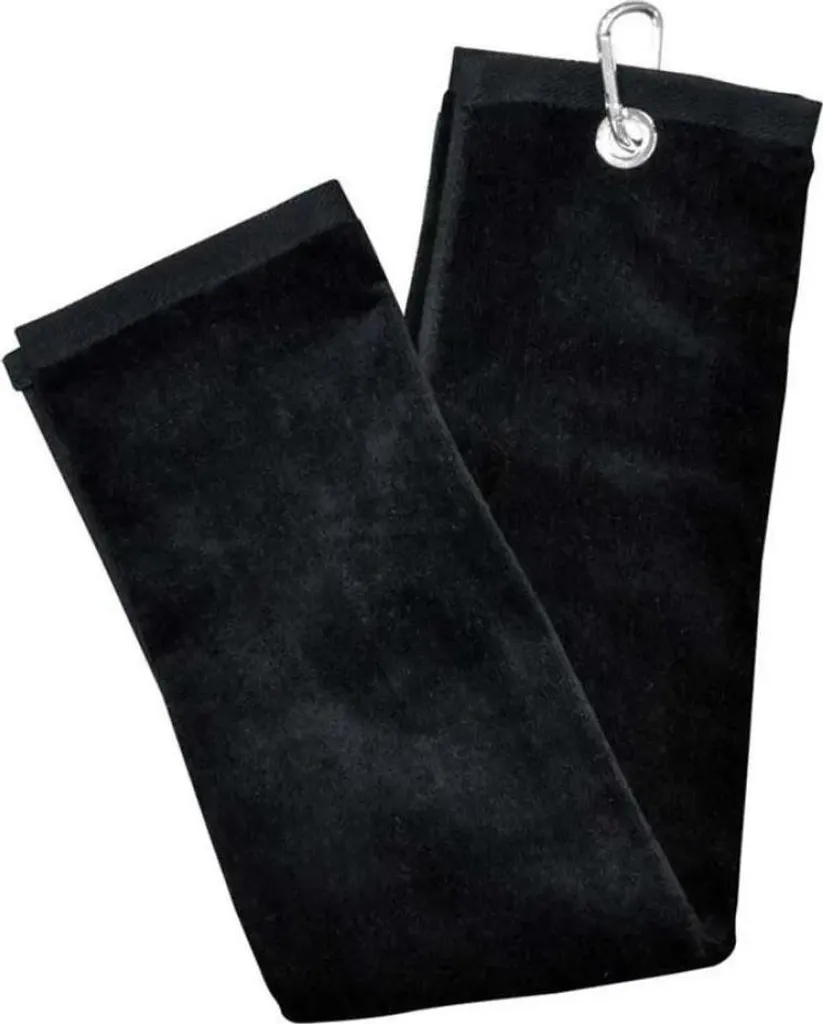 Serviette de Golf Anti-Traces Longridge Luxury Noire Haute Densité
