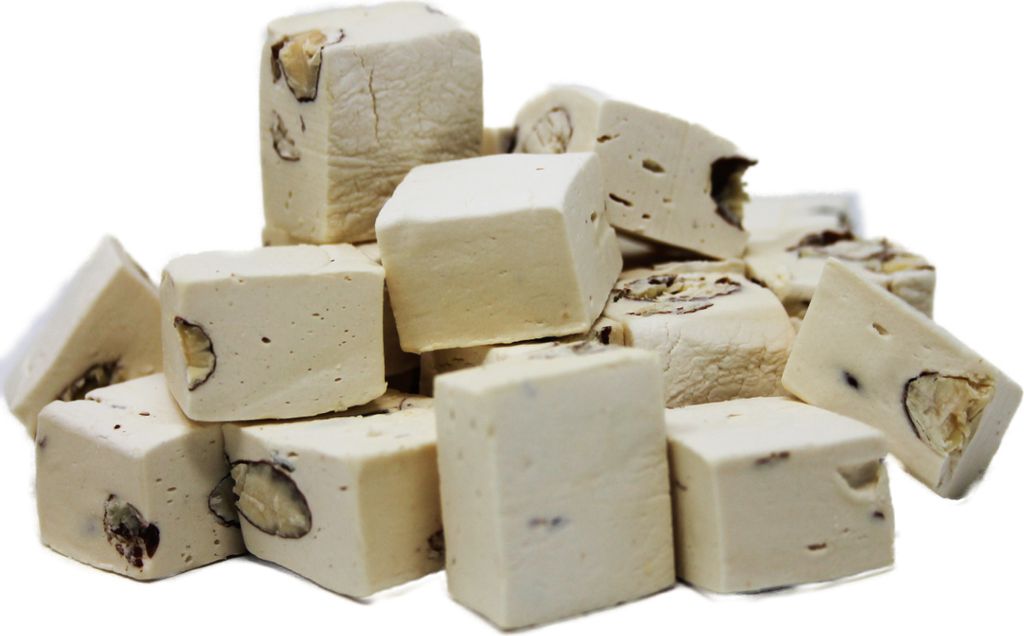 Fudge Nougat mit Vanille Nougat Pralinen mit Mandelstücken 1500g