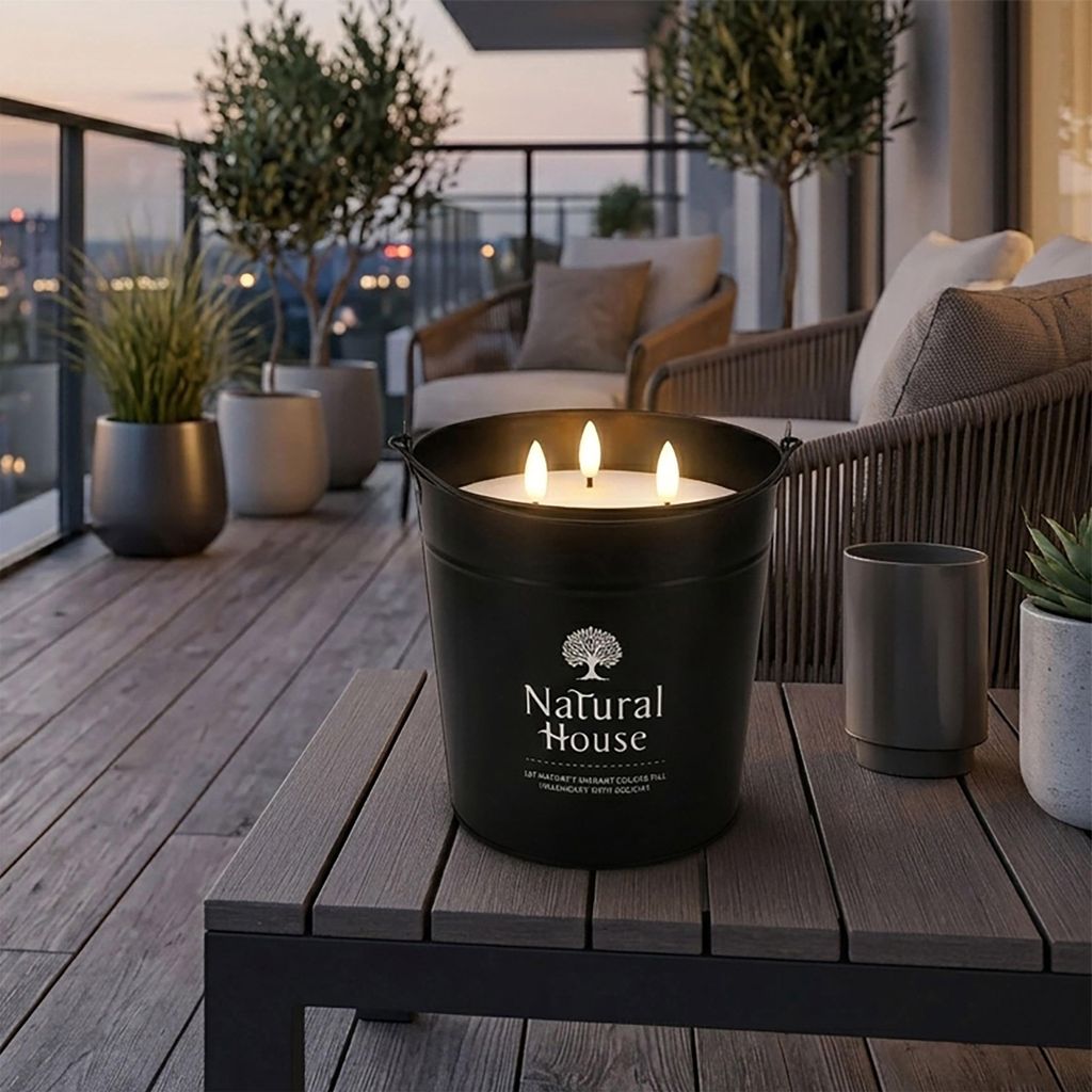 MARELIDA LED Solar Kerzen Für Außen – 3 Größen (10/12,5/15 Cm) Mit Dämmerungssensor, Warmweißes Flackerlicht, IP44, Akku Austauschbar – Für Balkon, Terrasse & Garten