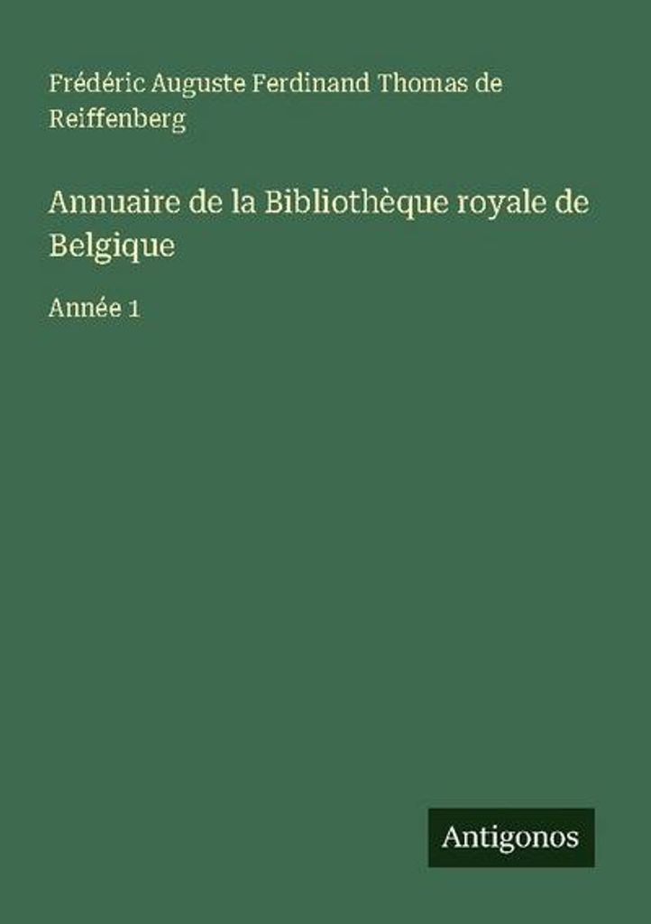 Jahrbuch der Königlichen Bibliothek von Belgien