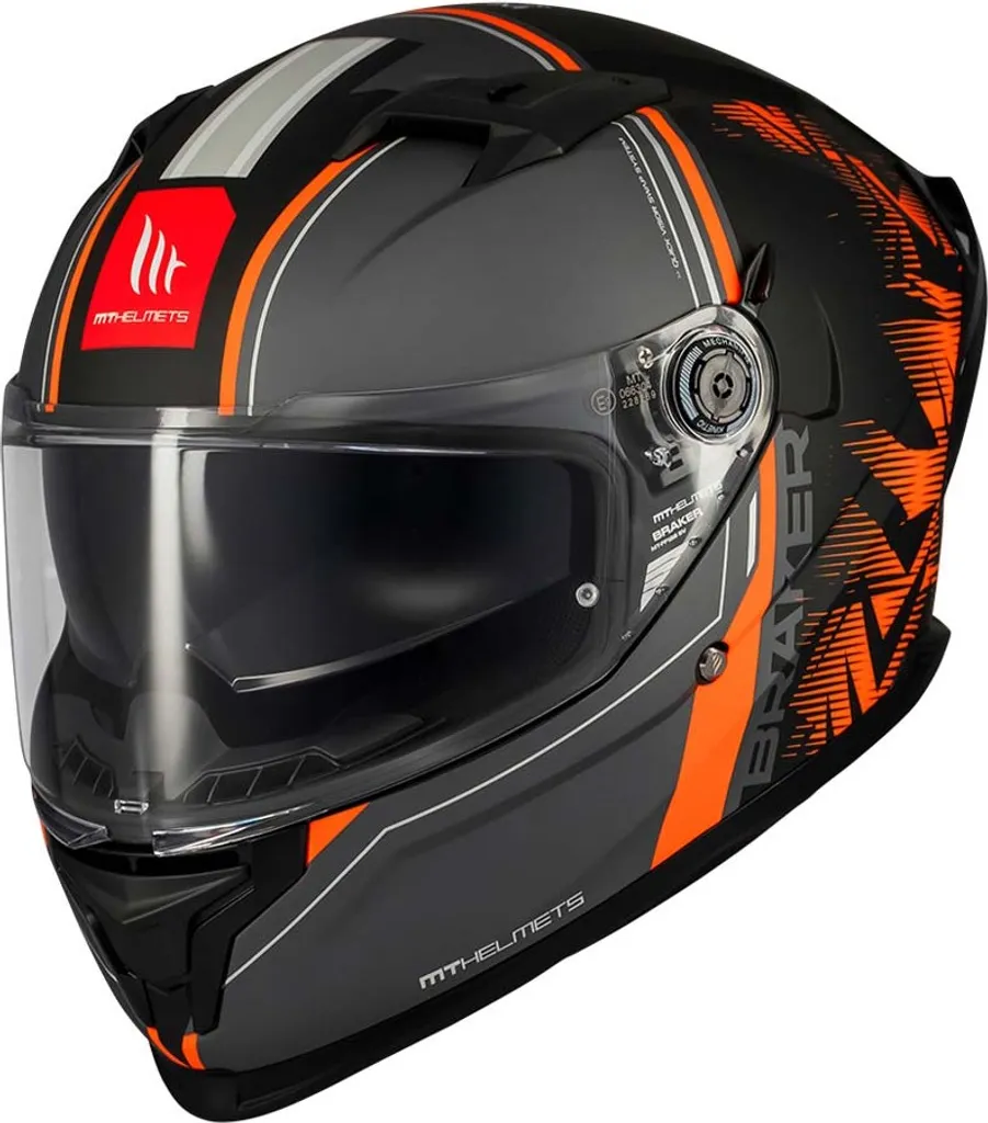 Casque intégral avec écran solaire interne Braker Sv Charm Gris taille S