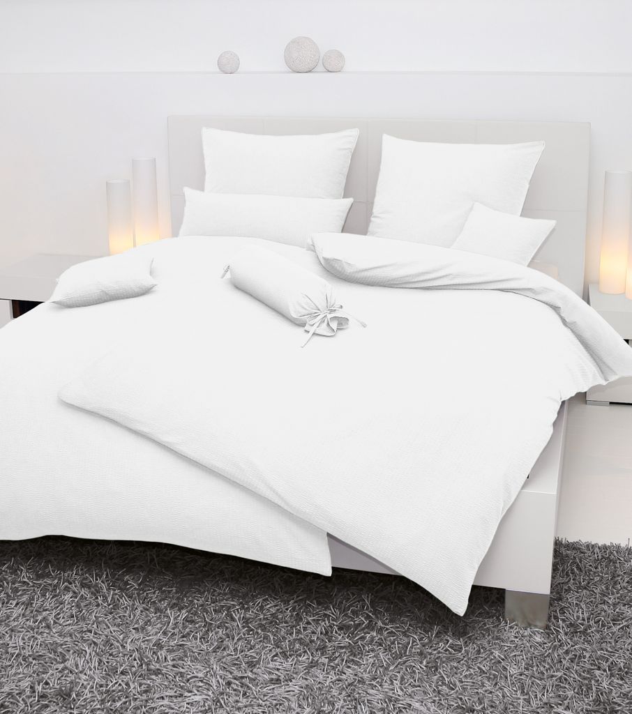 Janine Design Piano Bettwäsche-Garnitur Farbe weiss Größe 135x200 + 80x80 cm