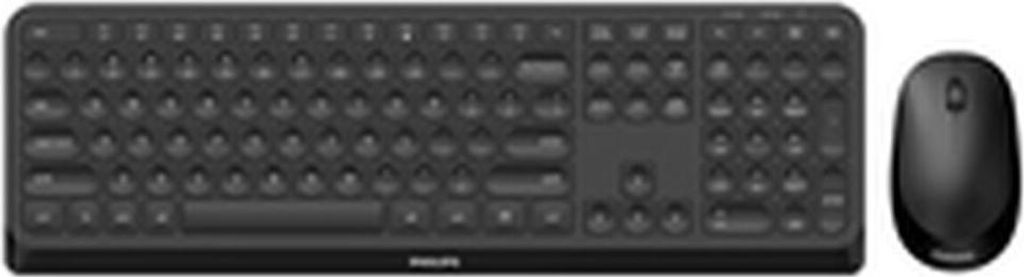 Tastatur mit Maus Philips Schwarz Qwerty US