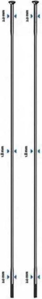 Sapim Race Straight Pull Speichen Grau 284 mm Grau 284 mm