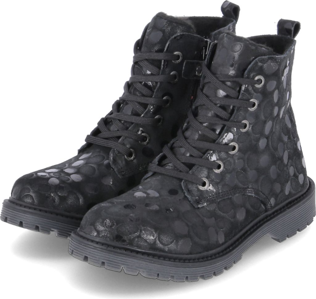 Lurchi Xora-Tex BLACK BUBBLE Suede Kinderschuhe