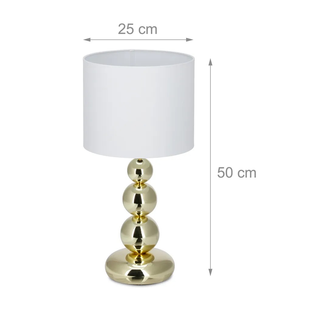 Lampe de Table Dorée en Métal avec Abat-jour Orientable Style Vintage