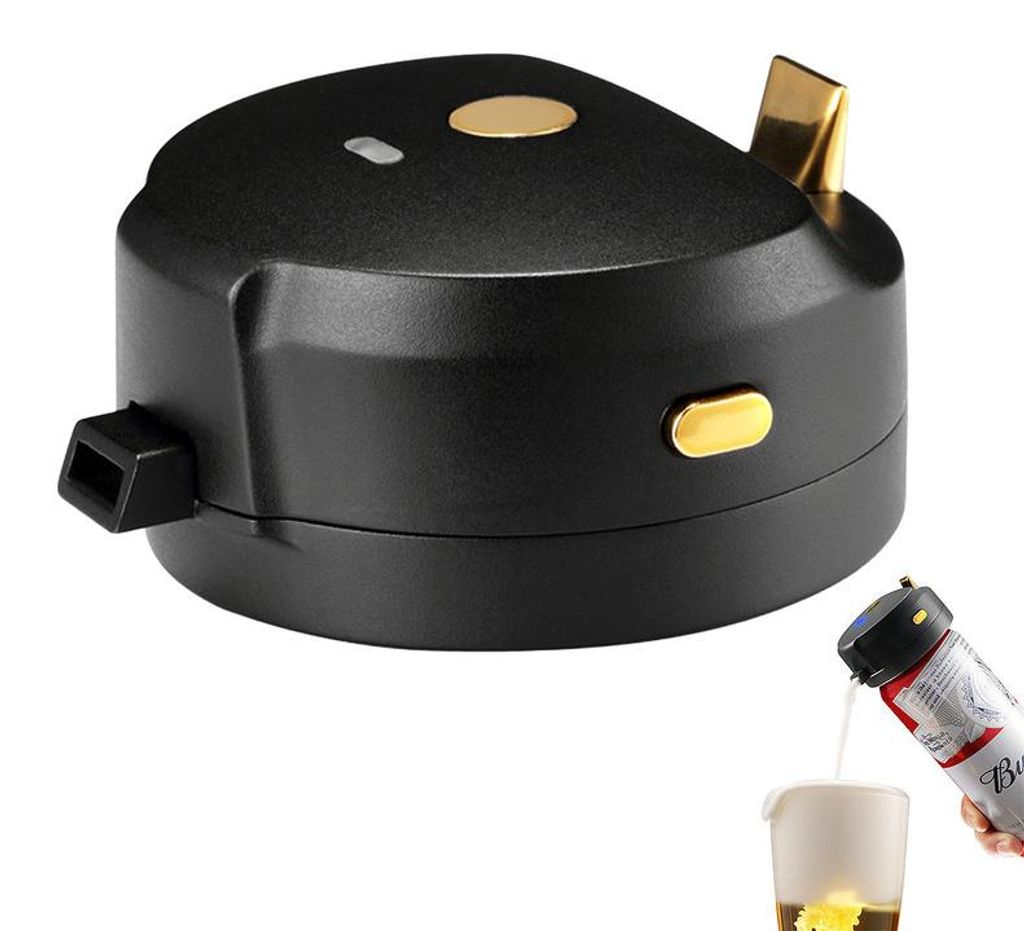 Ultraschall-Bierschäumer für Dosen & Flaschen, Bierzapfanlagen– 40.000 Hz, batteriebetrieben (2× AAA), kompakt – Ideal für Party, Bar & Zuh...