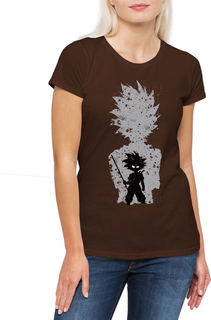 Urban Backwoods Shadow, Damen T-Shirt, Farbe: Braun, Größe: M