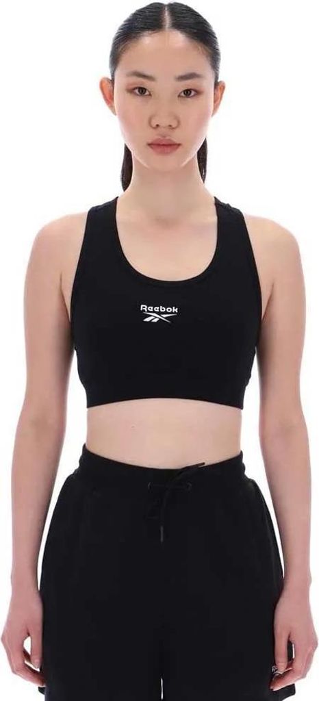 Reebok Classics Piper Scoop Small Logo Sport-bh Schwarz XS Damen Schwarz XS