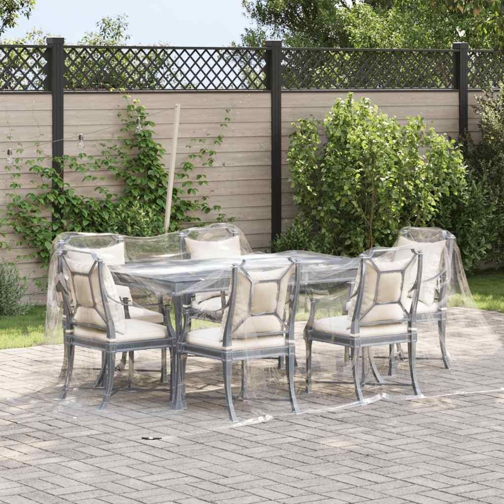 vidaXL Priehľadná plachta s očkami 3x3 m PVC Obrázok produktu 