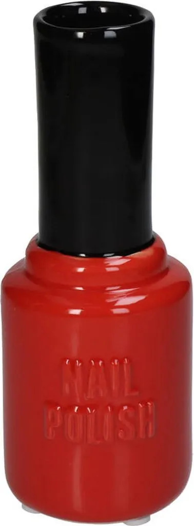 Vase décoratif moderne bicolore 7x7x18.5 cm - Soliflore Rouge et Noir