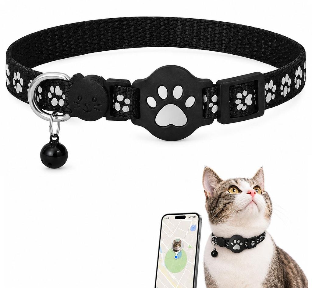 AirTag Halsband Katze, verstellbares Katzenhalsband mit Produktbild 