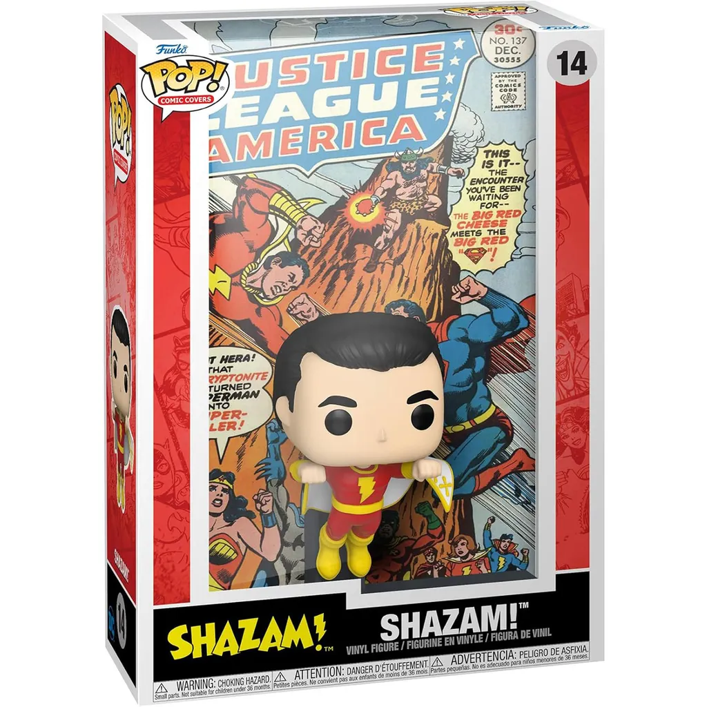 Funko Pop Shazam #14 Couverture de BD DC Comics Édition Spéciale Vinyle