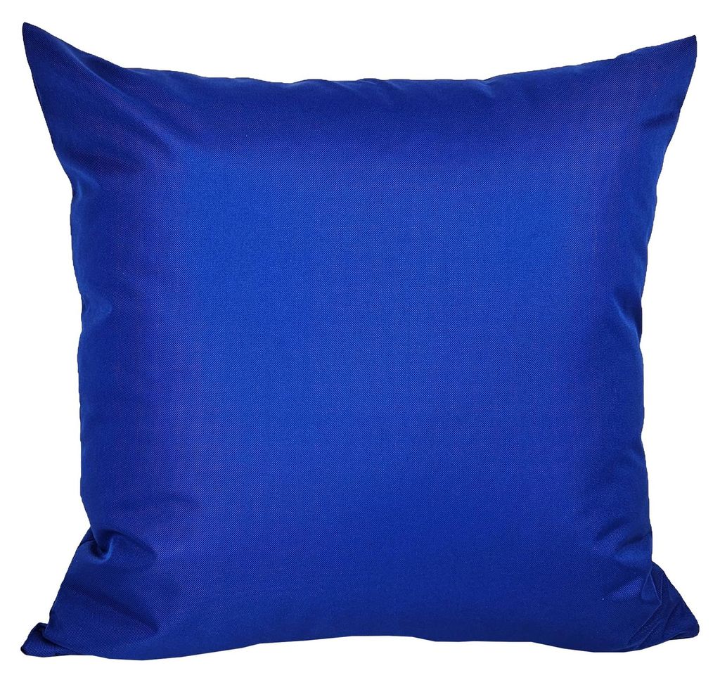 JACK 1x 45x45cm Outdoor Kissenhülle Bezug Kissen Hülle Lounge Garten Einfarbig, Farbe:Blau