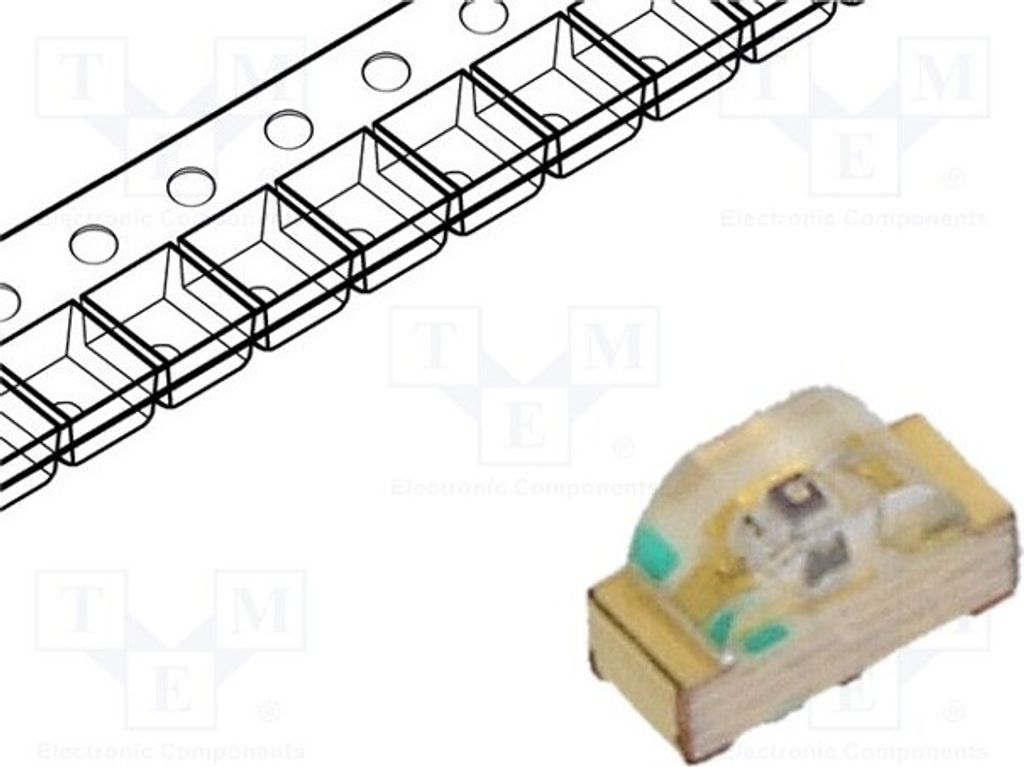 5x LED 0604 155° H-C120 LED-Dioden SMD bunt beteinfarben 1,6x1x0,6mm SMD 28,5÷95mcd
