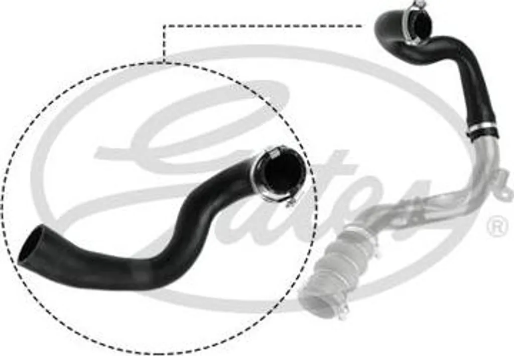 GATES 09-0628 Tubo flessibile aria di sovralimentazione OE 5050742 compatibile con Transit, Tourneo