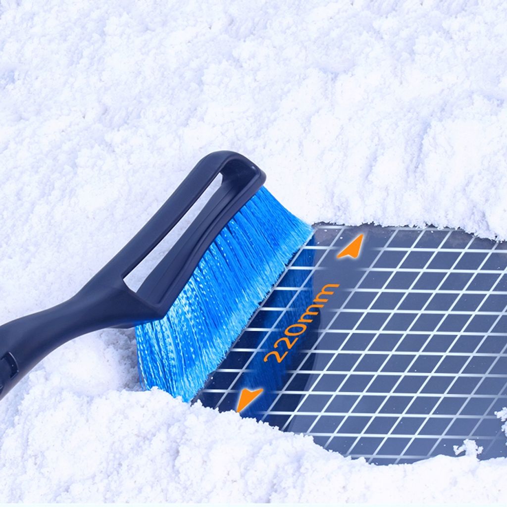 Eaxus® 2in1 Eiskratzer und Schneebesen - Schneefeger mit Langer