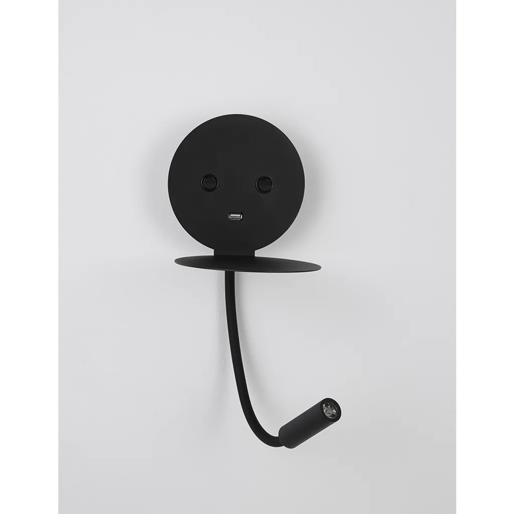 Lampe Murale LED Eclip avec Prise USB et Éclairage Douceur pour Lecture - 9