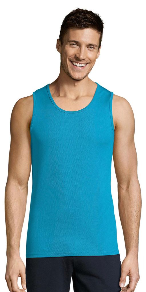 SOLS - "Sporty" Ärmelloses Oberteil für Herren LT2582 (XL) (Aquablau)