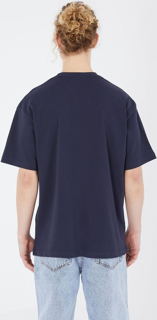 Oversize T-Shirt - Heavy Weight Basic Shirt M Dunkelblau