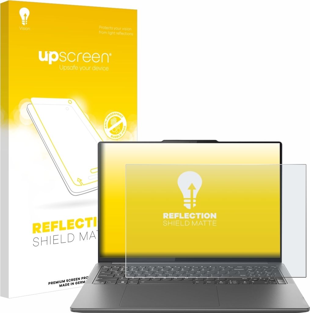 upscreen Schutzfolie für Lenovo Yoga Pro 9i Gen 9 16" Non-Touch Displayschutz Displayschutzfolie Folie Matt Entspiegelungsfolie
