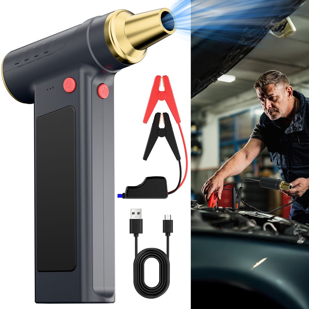HDeye Booster Jump Starter + turbo ventilátor 130 000 Obrázek produktu 